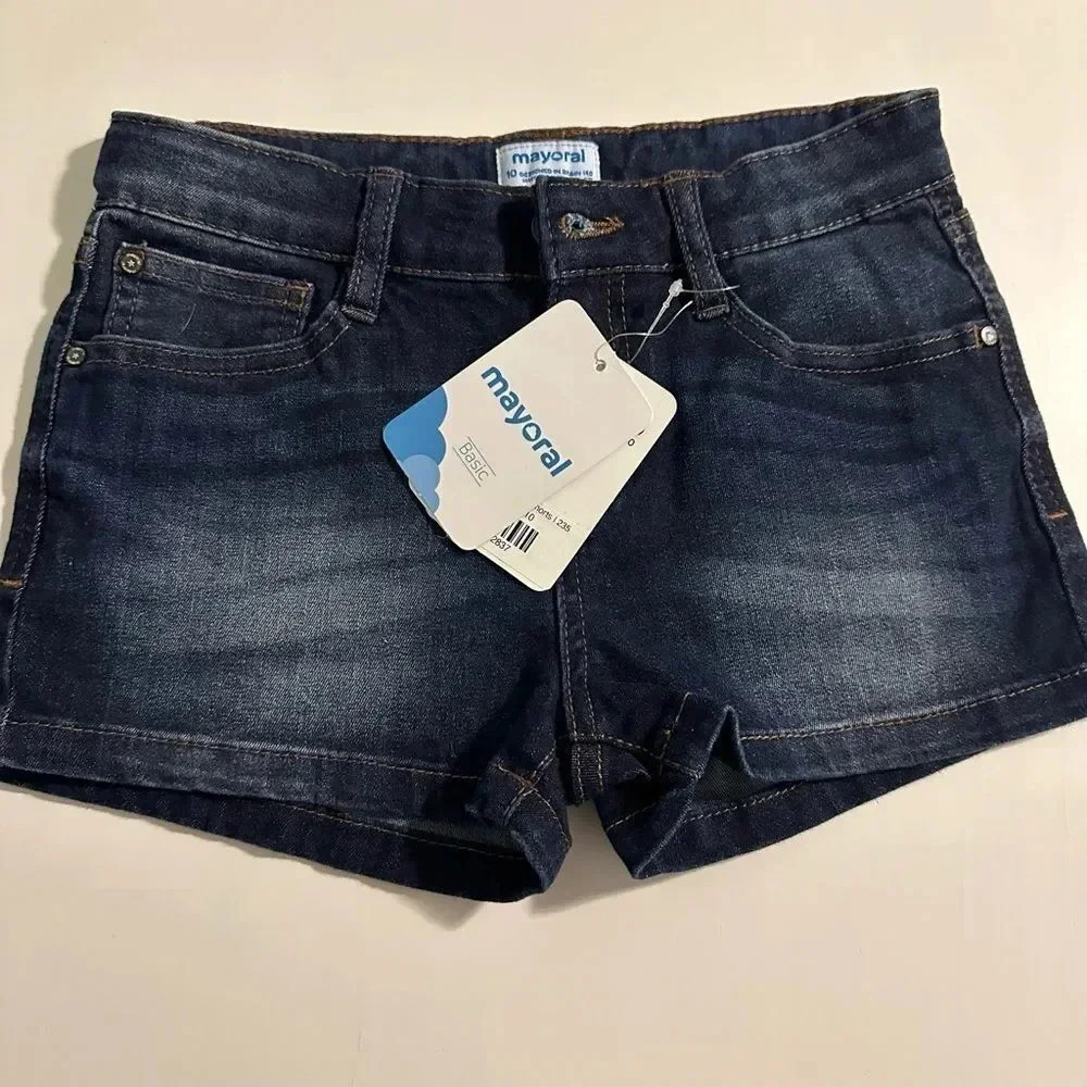 NWT Mayoral Denim Girls Shorts Girls Size 10